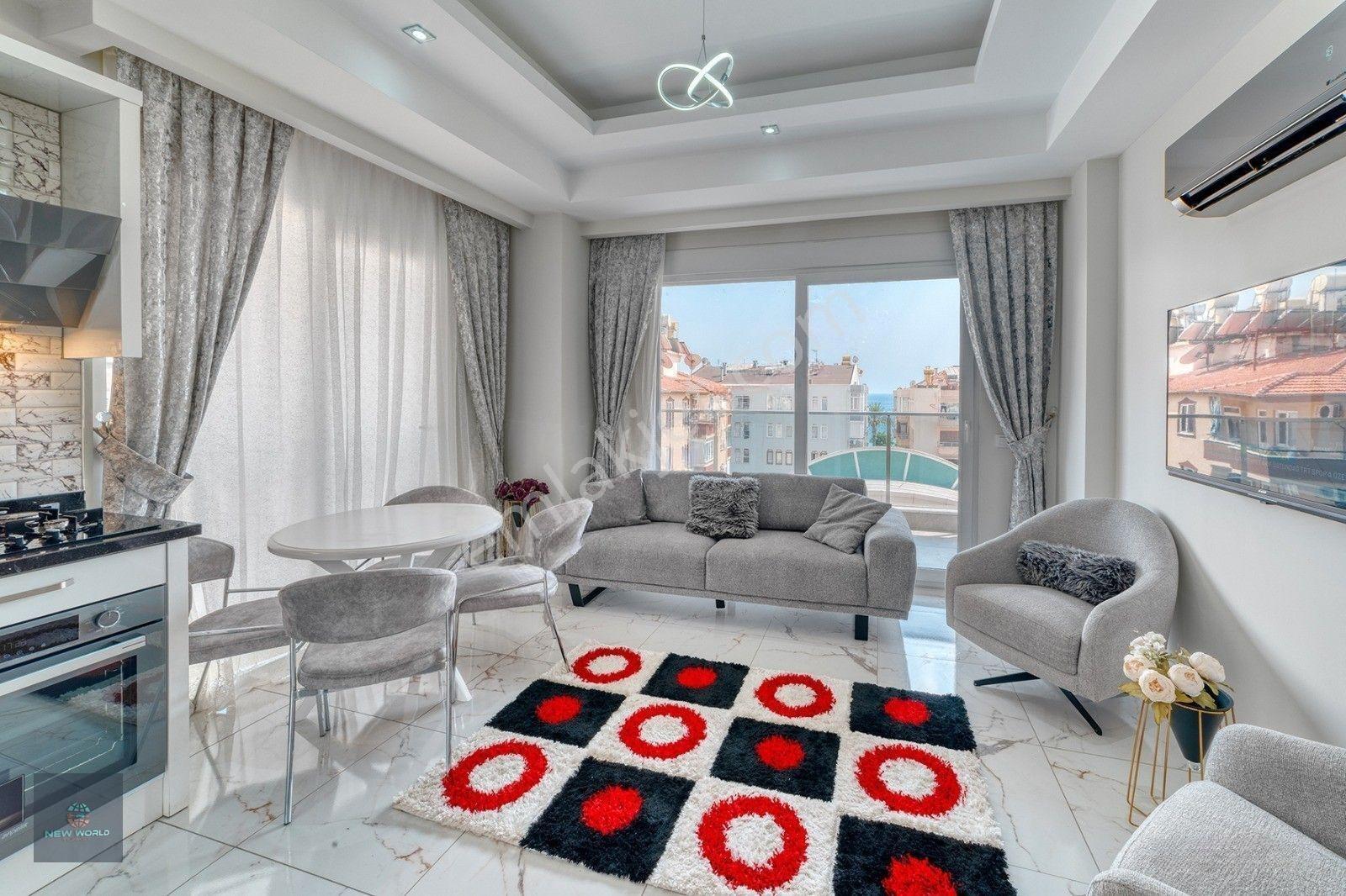 Alanya Merkez Sıfır Bina Full Eşyalı Satılık 1+1 — fotoğraf 12