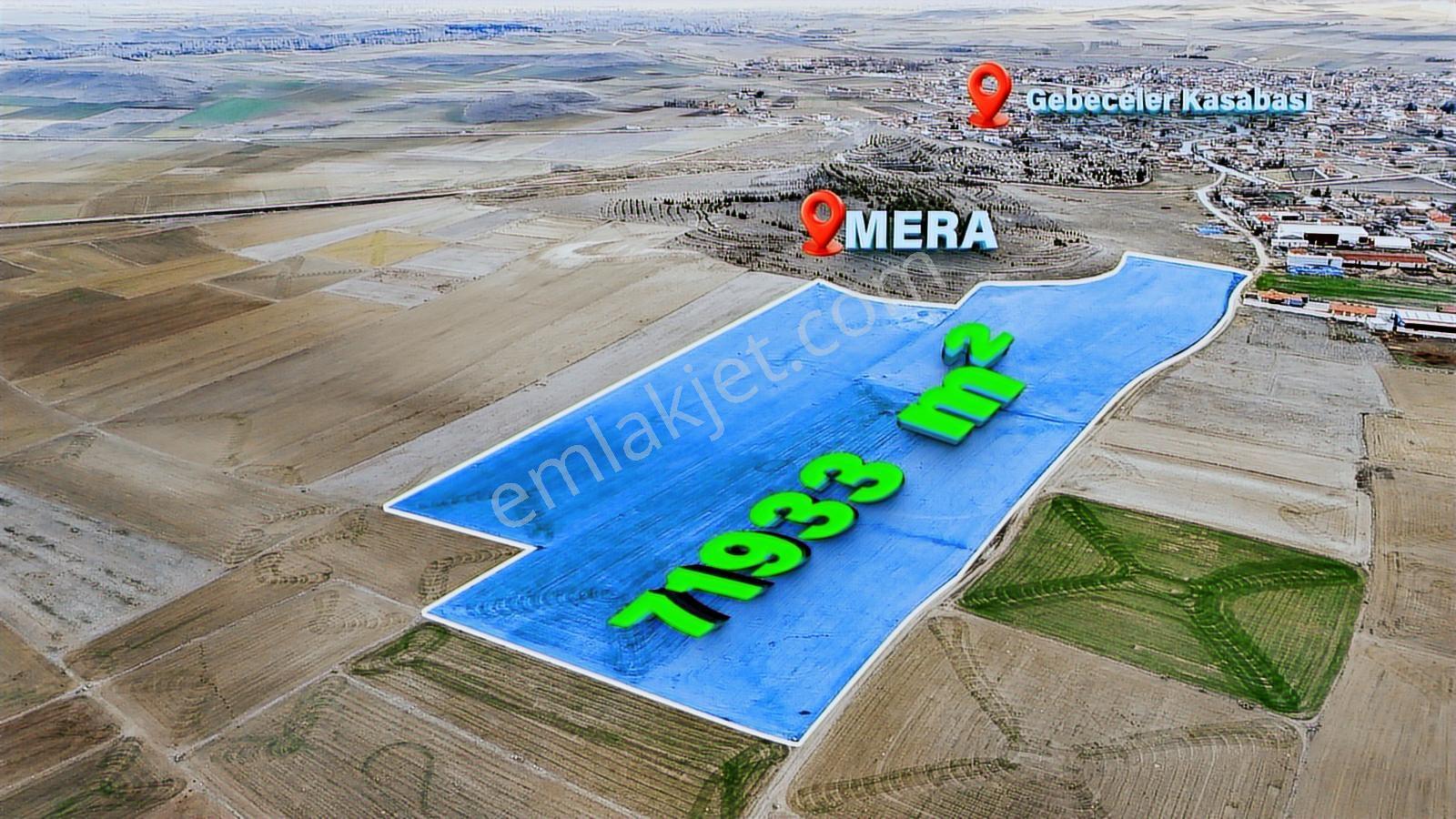 Gebeceler'de Meraya Sıfır 72 Dekar Satılık Tarla — fotoğraf 2