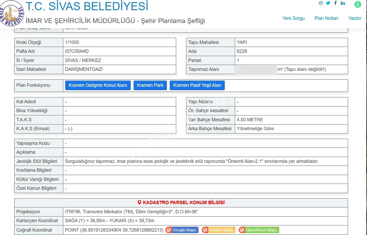 C.k'dandanişmentgazi Mahallesinde Satılık Arsa 1262 M2 Hissesi — fotoğraf 2
