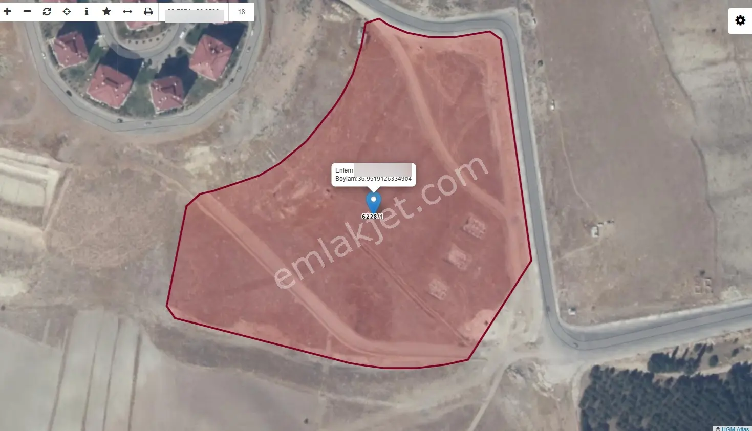 C.k'dandanişmentgazi Mahallesinde Satılık Arsa 1262 M2 Hissesi — fotoğraf 3