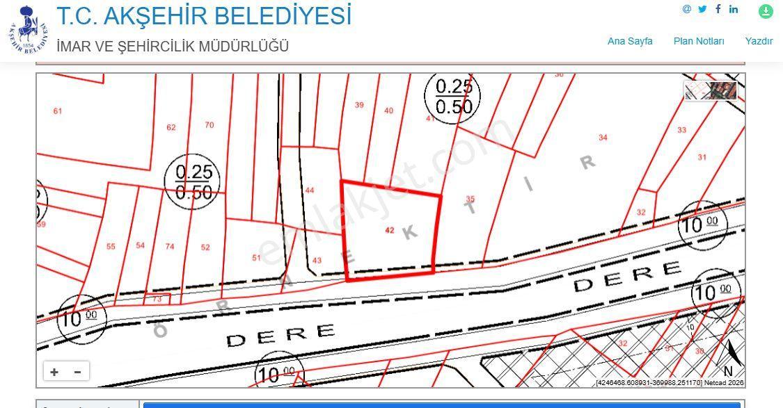 Bizim Emlaktan Akşehir Karahüyük'te 1060 M² Satılık Fırsat Arazi — fotoğraf 15