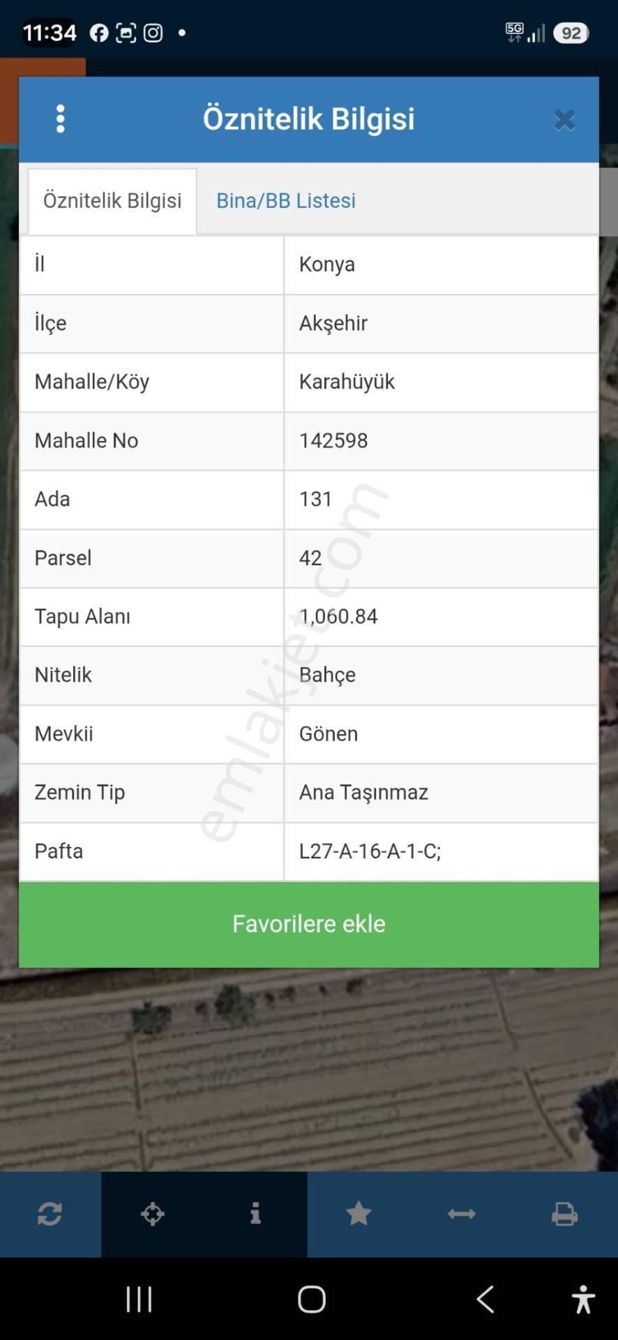 Bizim Emlaktan Akşehir Karahüyük'te 1060 M² Satılık Fırsat Arazi — fotoğraf 17