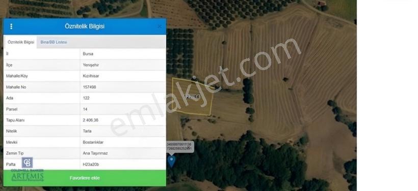 Bursa Yenişehir Kızılhisar Köyü Bostanlıklar