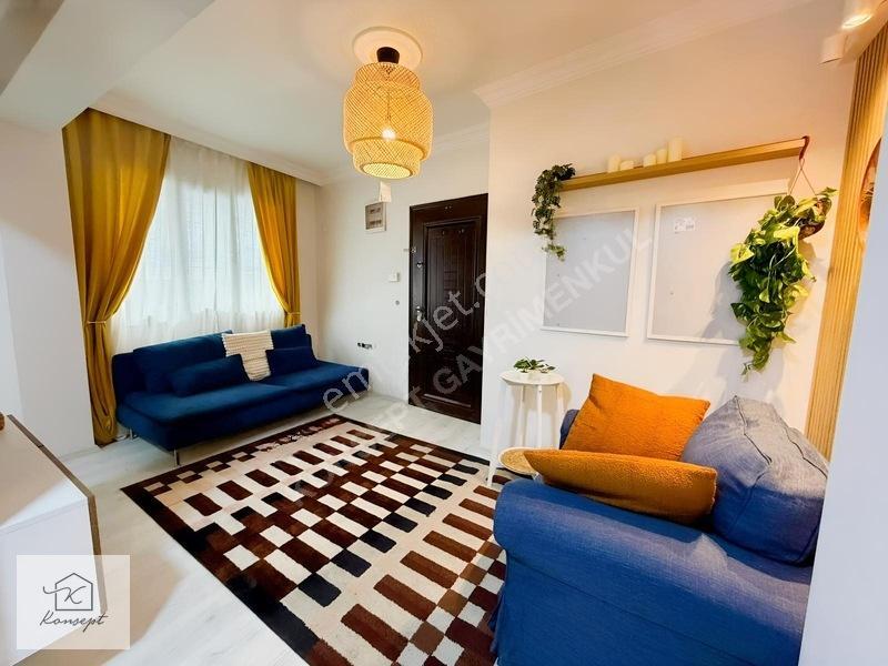 Konsept'ten Sınırsız Kredili - Sıfır Eşyalı Satılık 1+1 Daire — fotoğraf 3