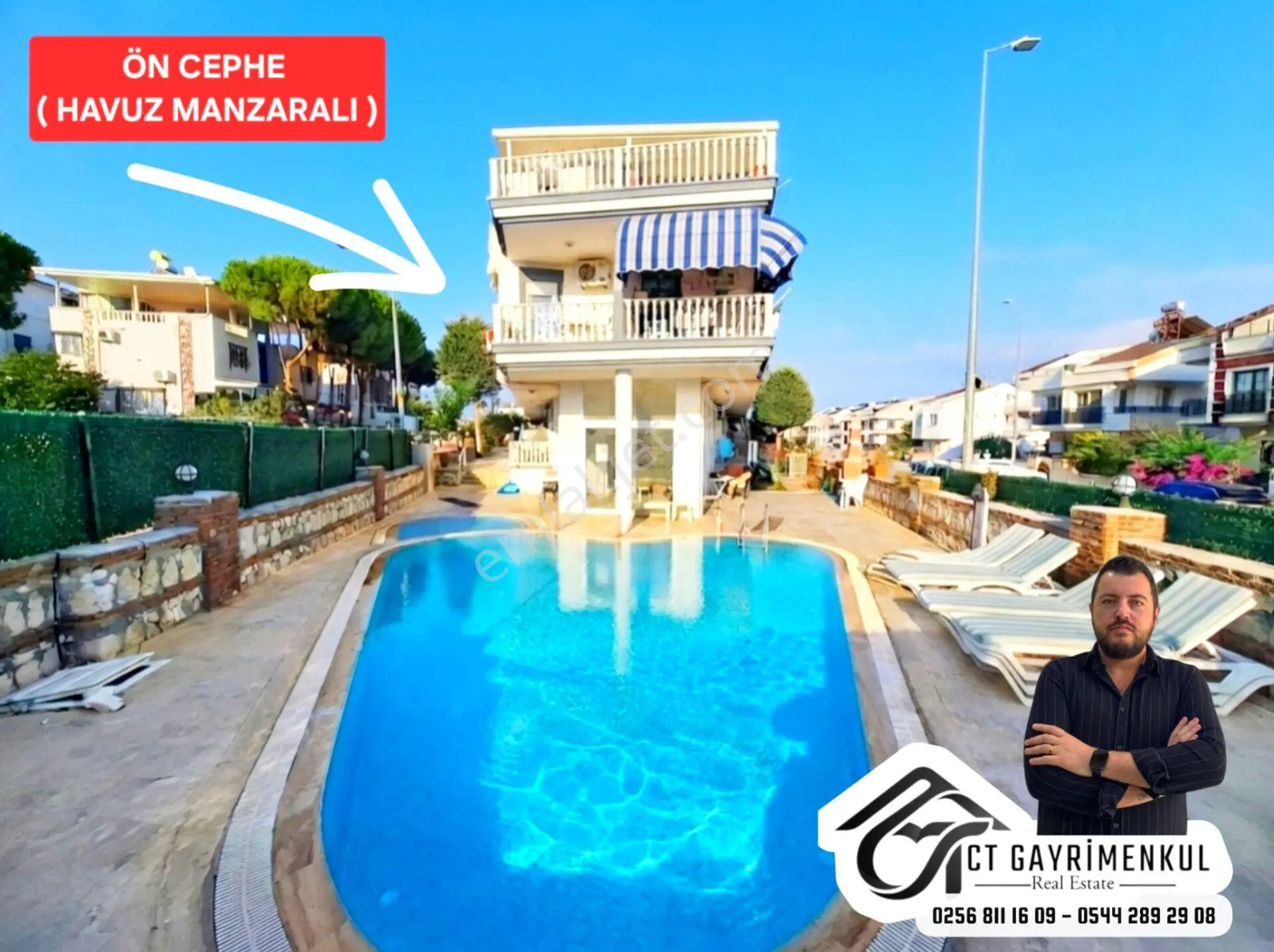 Didim'De Satılık 1+1 Site İçerisinde Havuz Manzaralı Ön Cephe Fırsat Daire !