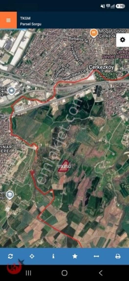 Çerkezköy Tepe İstasyon Mahallesinde Yatırım Fırsatı 4850m2 — fotoğraf 2