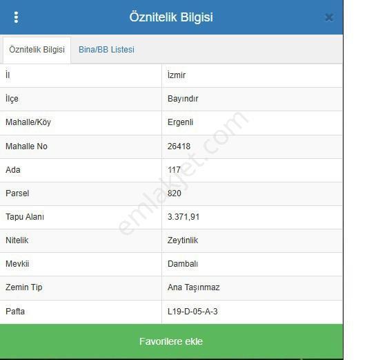 İzmir Bayındır Ergenli Dambalı Mevkii Zeytinlik — fotoğraf 3