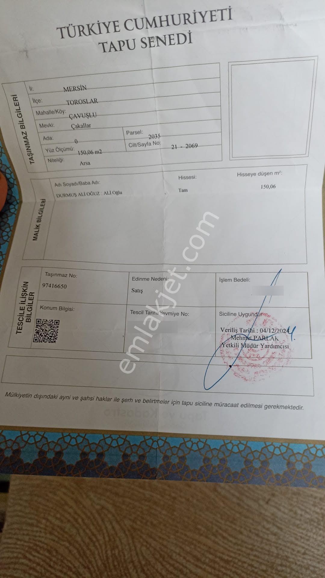 Aydın'dan Toroslar Çavuşlu Mah Buluklu Ekmek Flrlnl Yan Sokağında Flrsat Acil Satılık 150 M² Arsa — fotoğraf 8