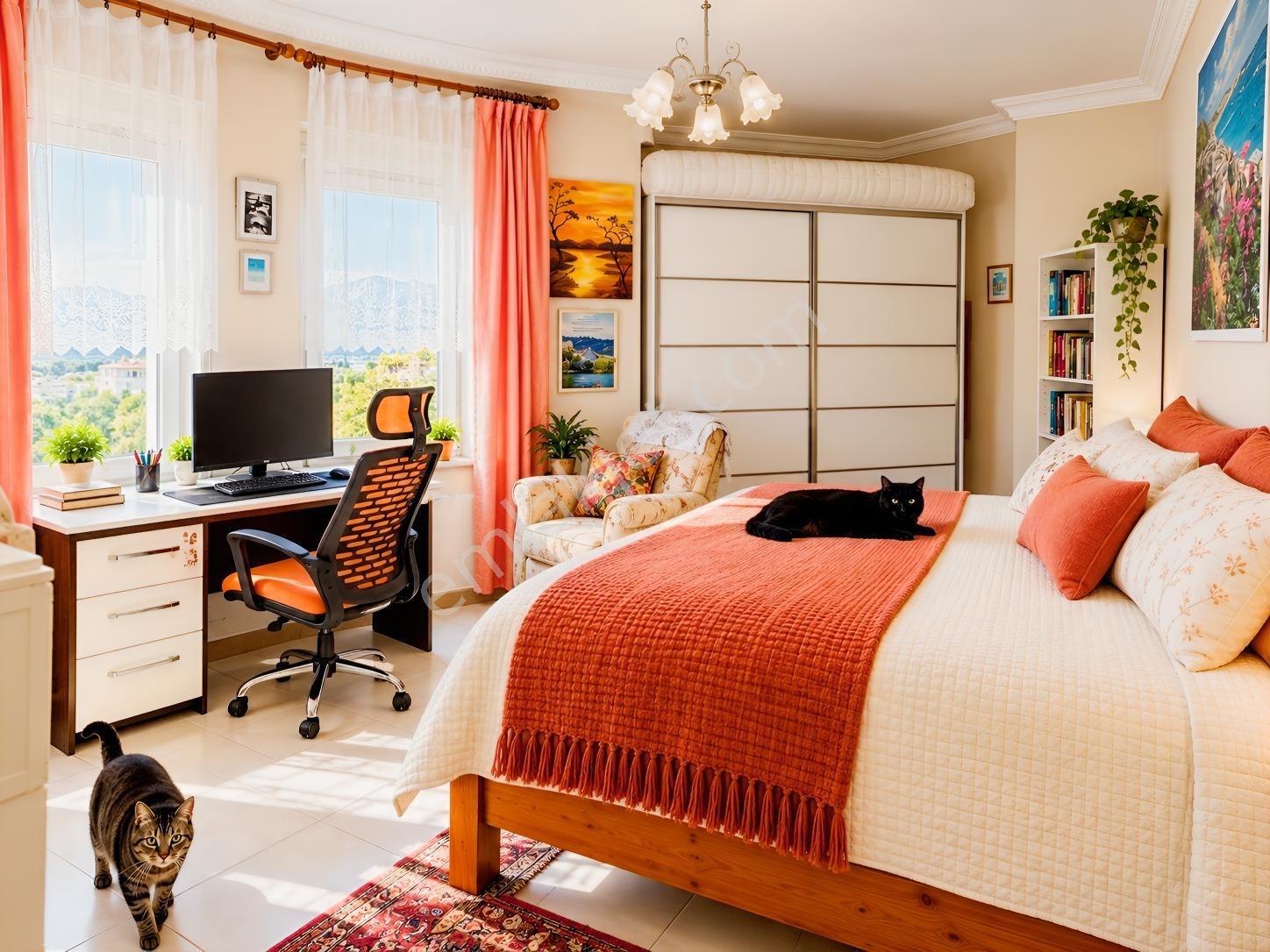 Alanya Mahmutlar 2+1 90m2 Eşyasız Havuz, Kamelya, Otoparkkkkkkkk — fotoğraf 28