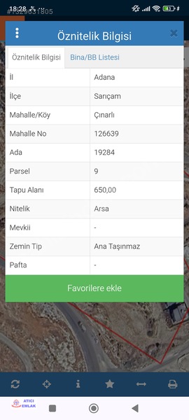 Atıcı Emlaktan Çınarlıda Satılık 650 Mt Arsa