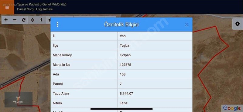 Acil Satılık Tarla Göl Manzaralı Van Tuşpa Çolpan — fotoğraf 3