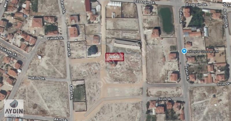 Aydın Satıyor'Dan Karatay Tatlıcakda 562M2 Müstakil Tapulu Arsa