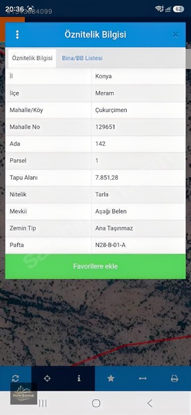 Meram Çukurçimende 7854 M² Müstakil Tapulu Satılık Tarla