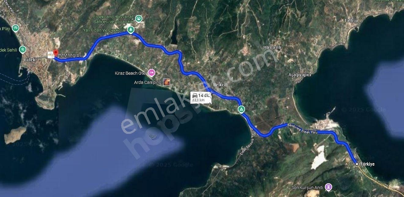 |bandırma| Denize 150 Metre Merkeze 5 Dk Yatırımlık Yazlık Arsa! — fotoğraf 9