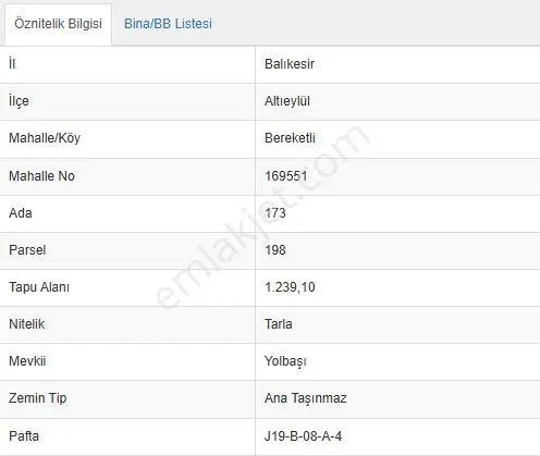 Elfi Den Bereketli Mahallesi Satılık Tarla