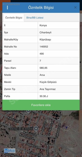 Melsa Başodadan Konya Cihanbeyli'de Satılık Arsa — fotoğraf 3