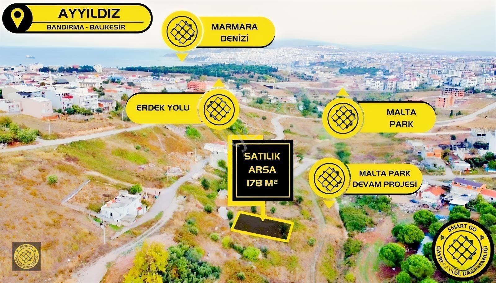 Smart Go'Dan Ayyıldız'Da Satılık 178 M² Köşe Arsa