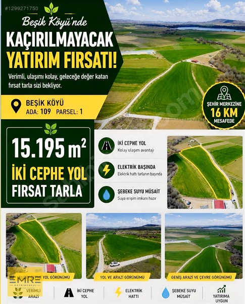 Emre Gm/den Merkez Beşik'te 15 Km Şehir Ve Cip Barajı Manzaralı — fotoğraf 2
