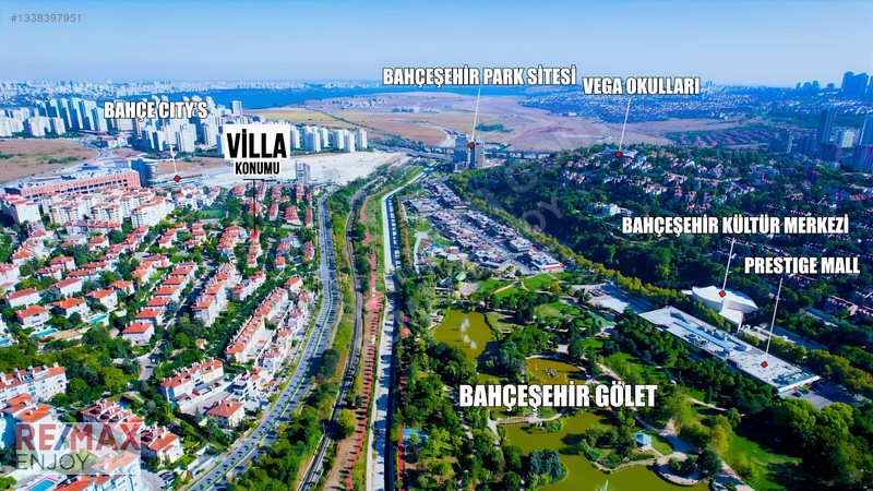 Bahçeşehir Berit Villalarında Gölet Manzaralı 4 Katlı Villa — fotoğraf 60
