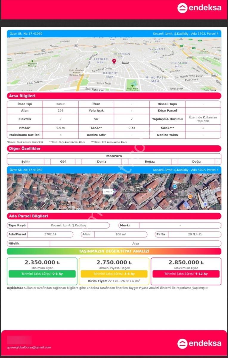 İzmit Kadıköy Mahallesinde Merkezi Konumda 106 M² Tek Tapu 1/50 — fotoğraf 11