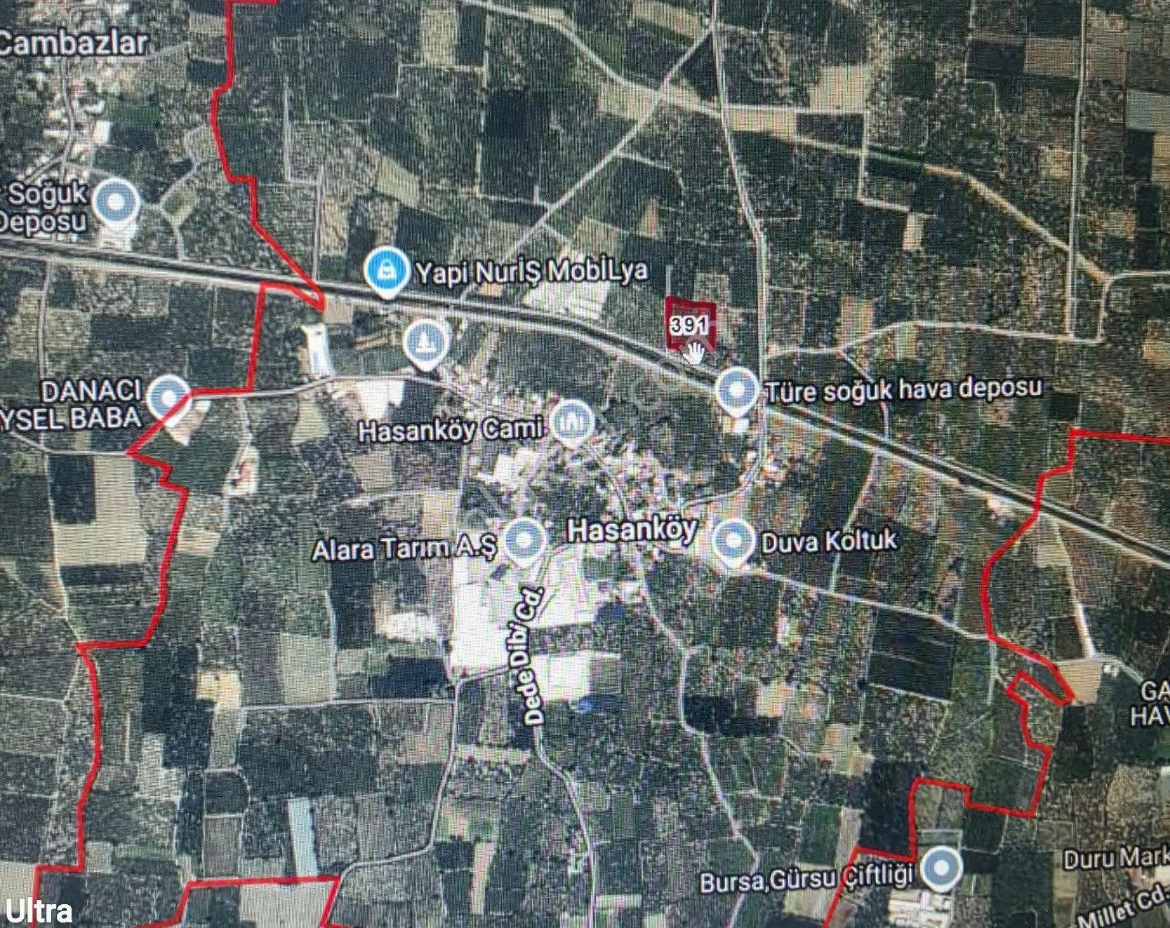 Bke Bursa Kılıç Tan Hasanköy De Satılık 3.550m2 Şeftali Bahçesi — fotoğraf 2