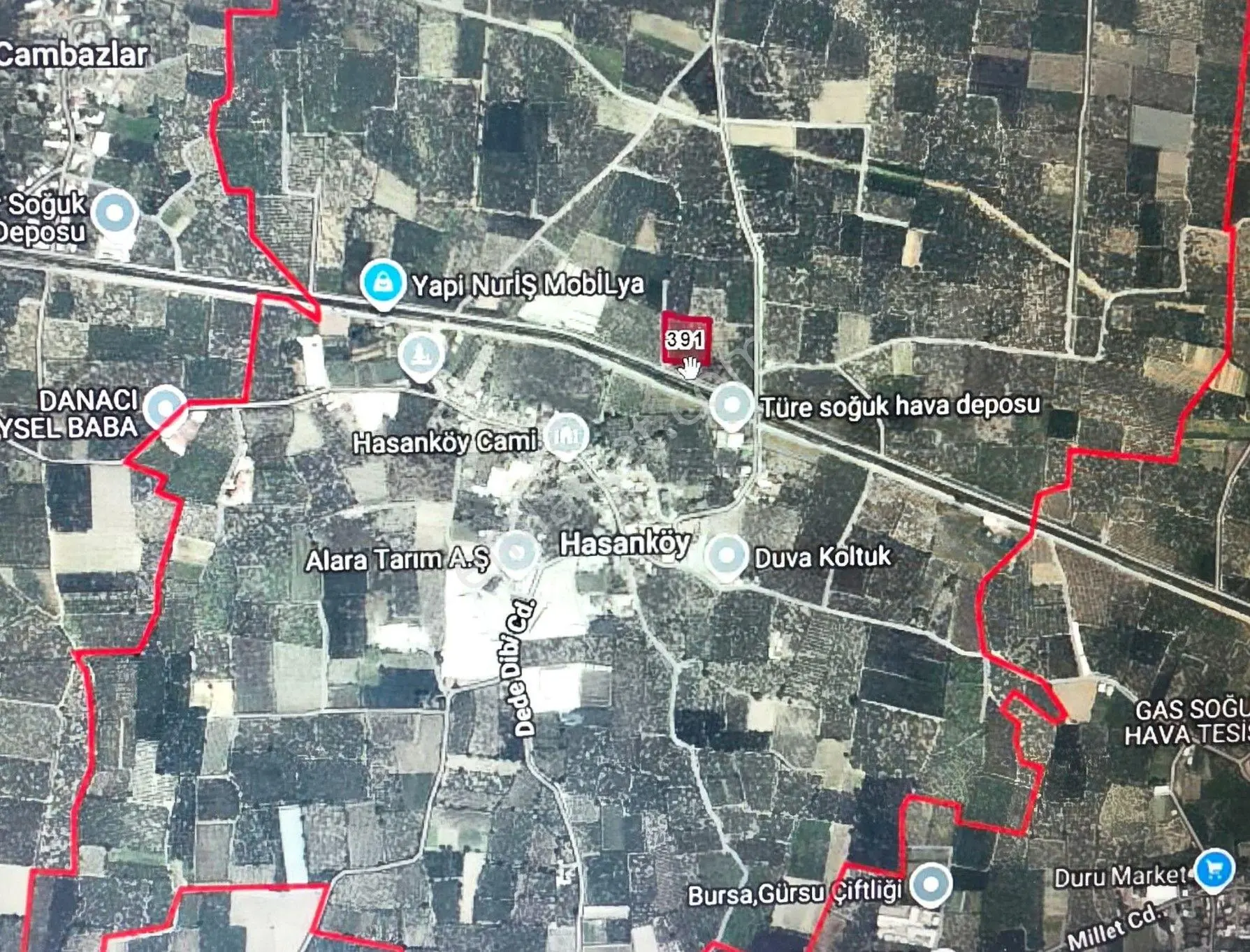 Bke Bursa Kılıç Tan Hasanköy De Satılık 3.550m2 Şeftali Bahçesi — fotoğraf 3