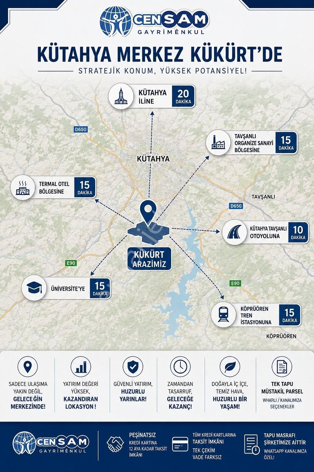 Kütahya Merkez 2.891 M2 Organizeye Yakın Dümdüz Fırsat Arazi — fotoğraf 12