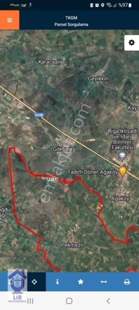 Lir Den Çanakkale Biga Pekmezli De 691 M2 Müstakil Tarla — fotoğraf 9