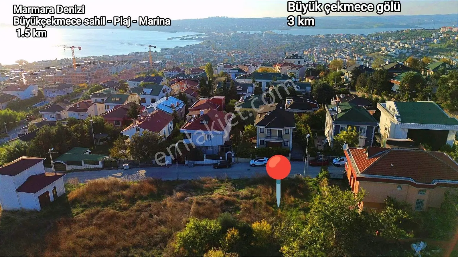 Büyükçekmece Deniz Manzaralı, Otoparklı, Bahçeli Lüks Villa