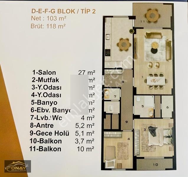 Onay Emlak'tan Ultra Lüx 2+1 Satılık Daire — fotoğraf 20