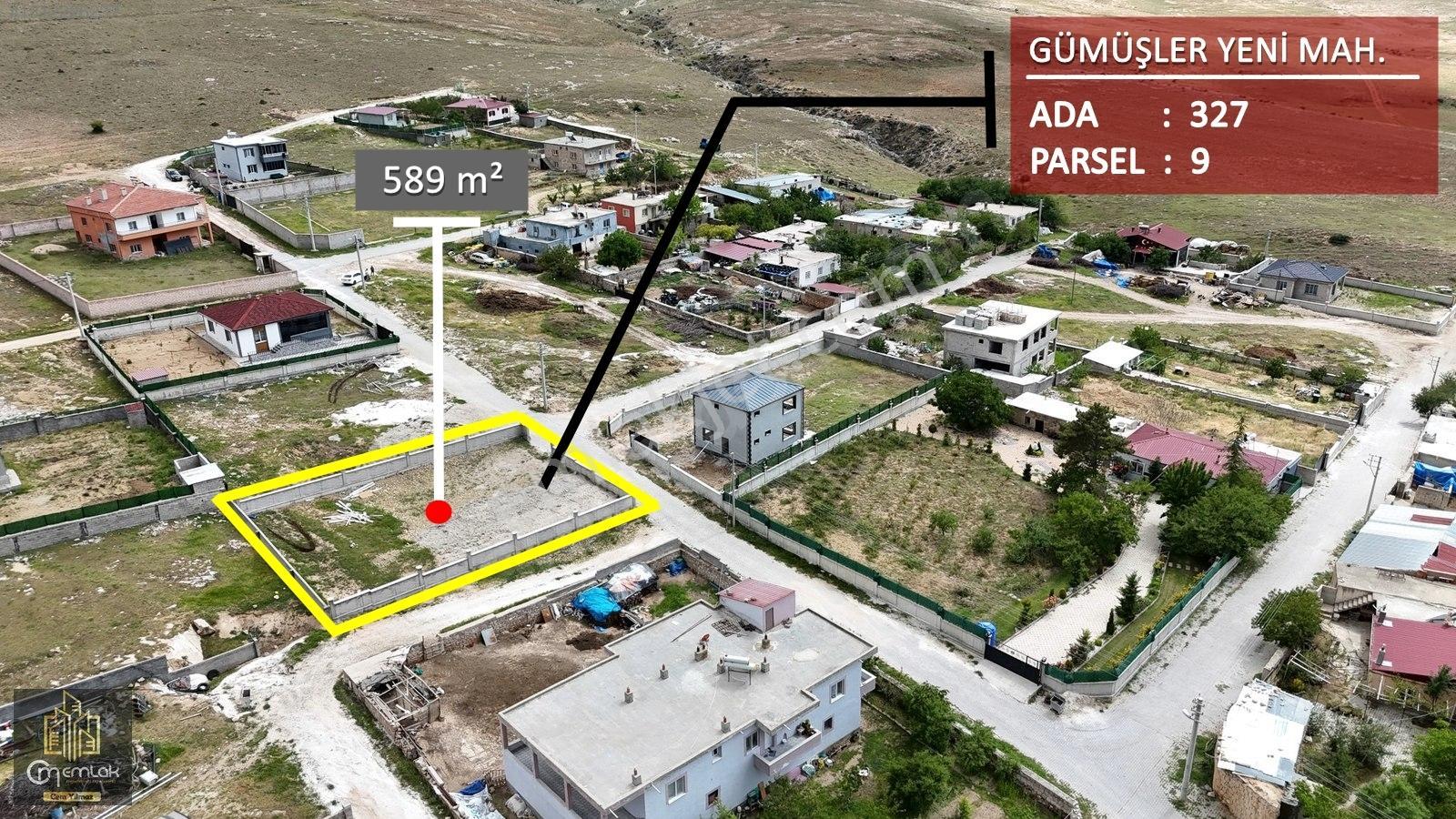 Cm Emlak Gümüşler Yeni Mah. Mükemmel Konumda 589 M2 Arsa