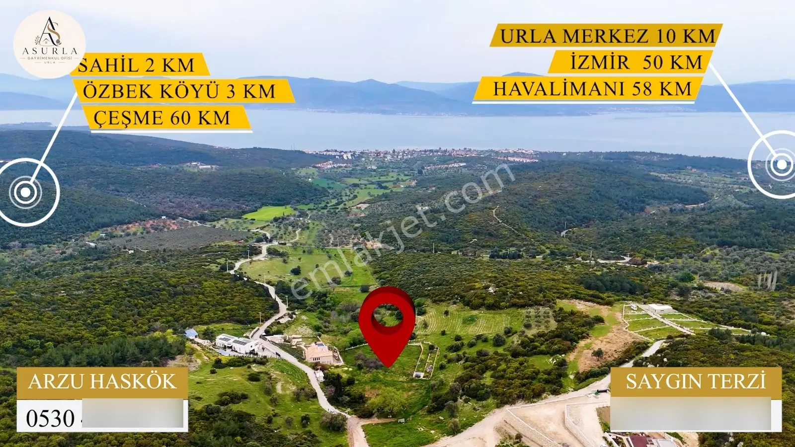 Urla Özbek'te Deniz Manzarasıyla Özel Bir Arsa — fotoğraf 4