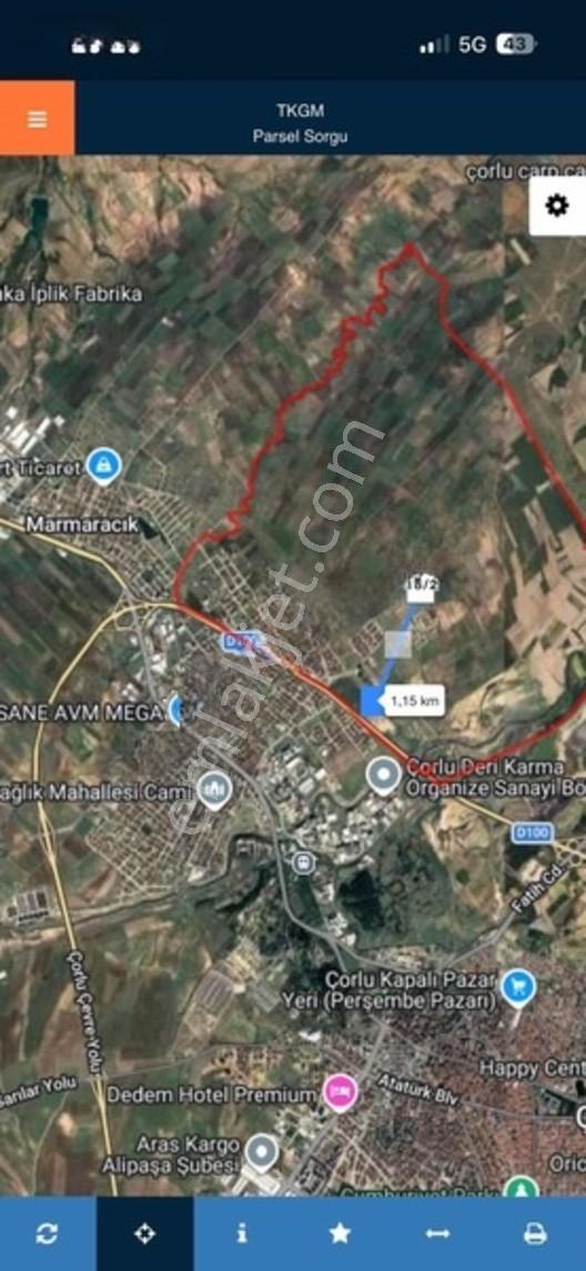 Ergene Cumhuriyet 600 M2 Yeni Devlet Hastanesine Yakın Arsa — fotoğraf 3
