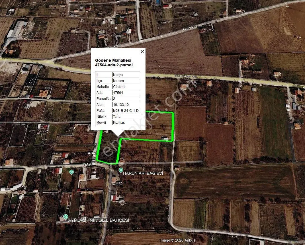 Gödene Kızılkaş’ta 575 M² & 1.325 M² Hisseli Yatırımlık Tarlalar — fotoğraf 4