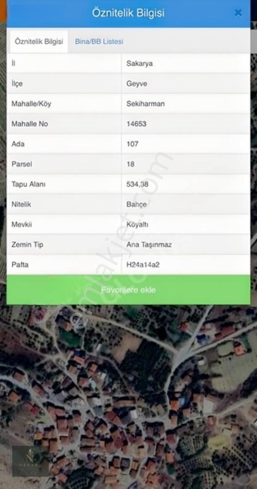 Sakarya Geyvede ! 535 M² Asfalt Yola Cephe 2.5 Kat İmarlı Arsa — fotoğraf 7