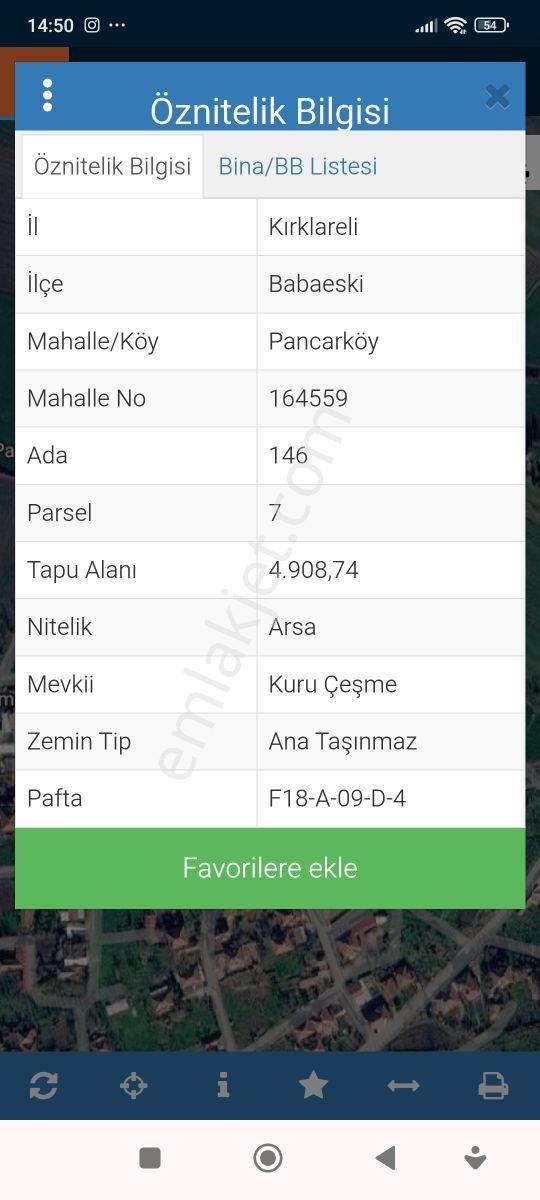 Kırklareli Babaeski Pancar Köyde Satılık 240 M2 Arsa — fotoğraf 3