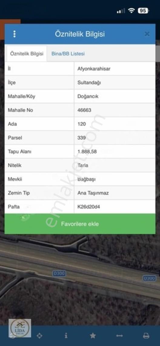 Lıda Emlaktan Satılık Tarla
