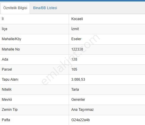 Konutix'ten İzmit Eseler'de Satılık Arazi — fotoğraf 3