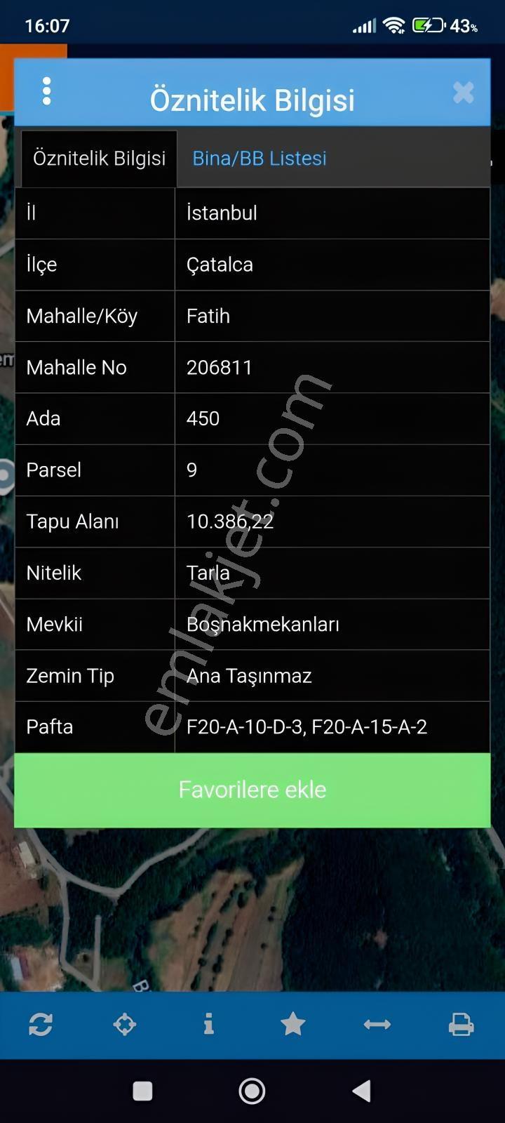 Çatalca Fatih Mahallesinde Hisseli Arsa — fotoğraf 4