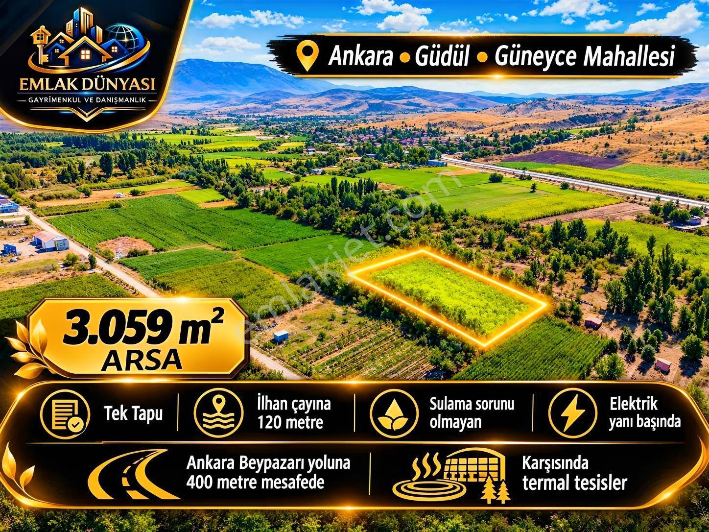 Beypazarı Yoluna Yakın 3.059 M2 Tek Tapu Sulu Arsa
