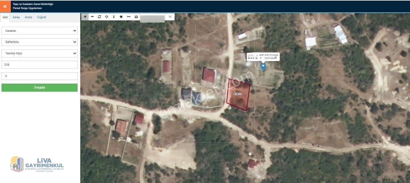 Safranbolu Yazıköyde 501 M² Satılık Bahçe, — fotoğraf 2