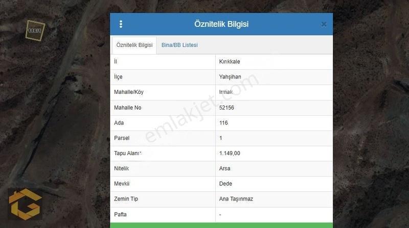 Irmak' Ta 1149 M2 Villa Arsası