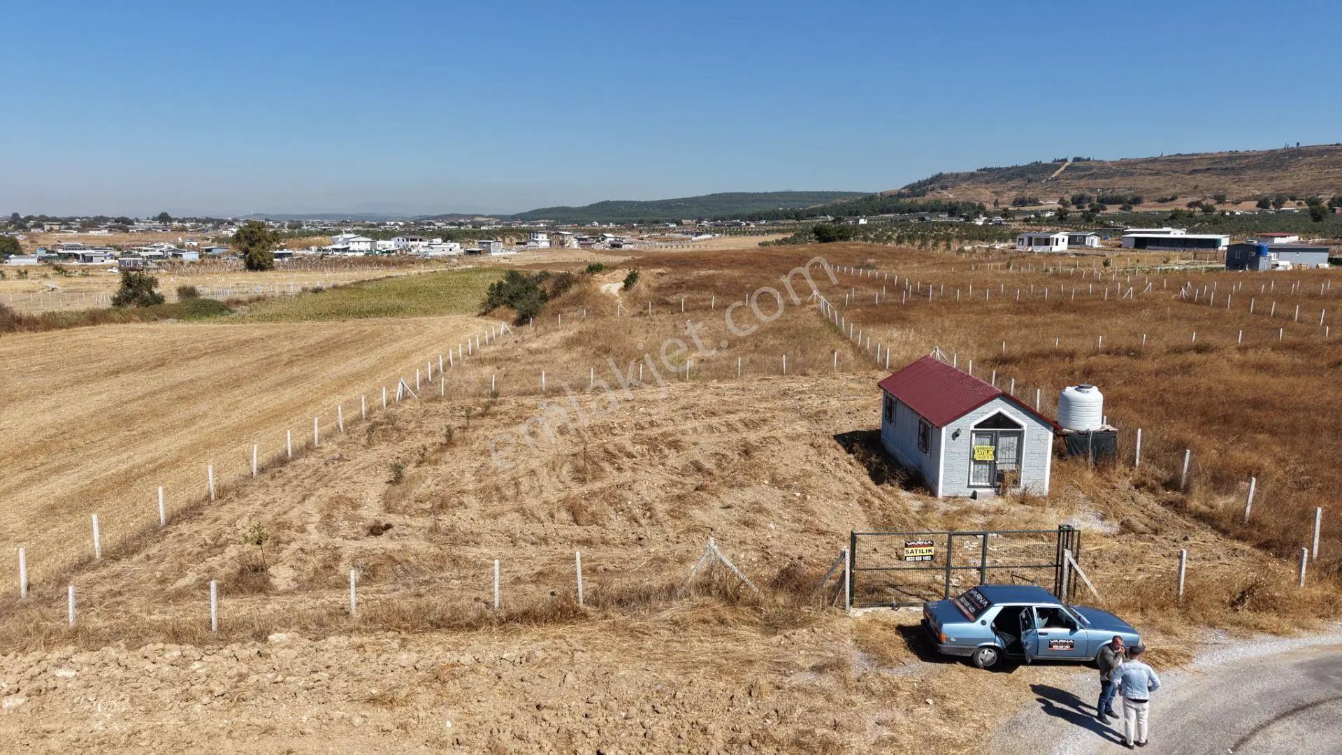 İzmir Tekelide Satılık 1.462 M2 Tapulu 25 M2 Ev İzbana Yakın Bahçe — fotoğraf 2