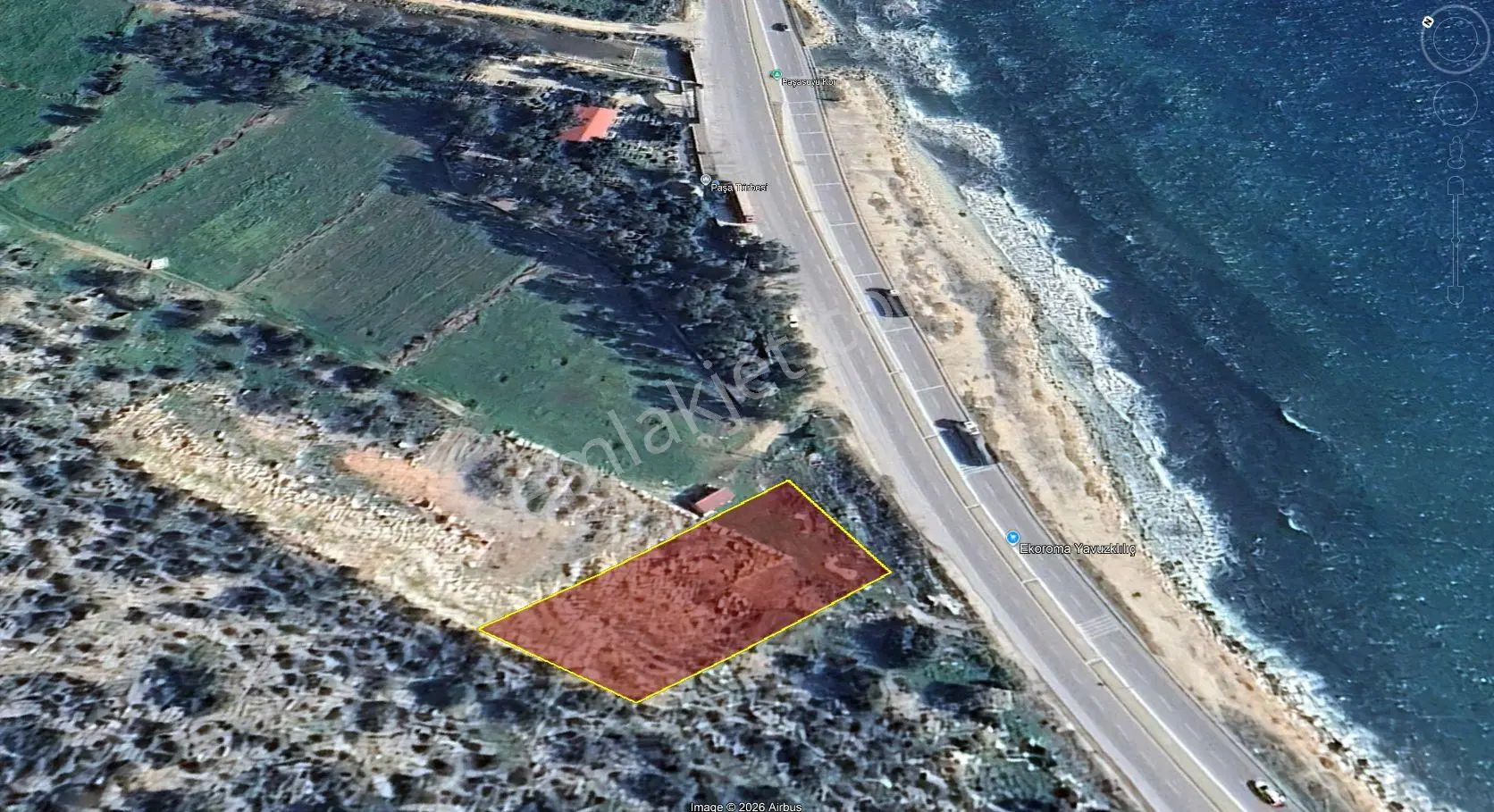 Mersin Erdemli Kızkalesinde Denize 50 Metre Mesafede 6996 M2 Otel Arsası — fotoğraf 4