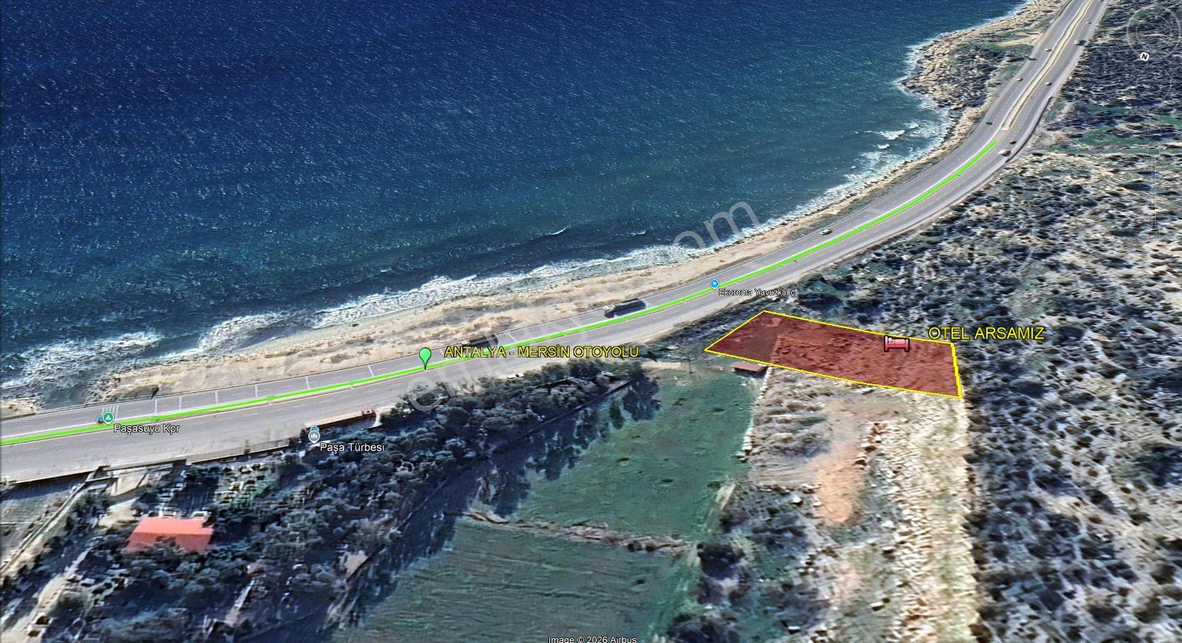 Mersin Erdemli Kızkalesinde Denize 50 Metre Mesafede 6996 M2 Otel Arsası — fotoğraf 9