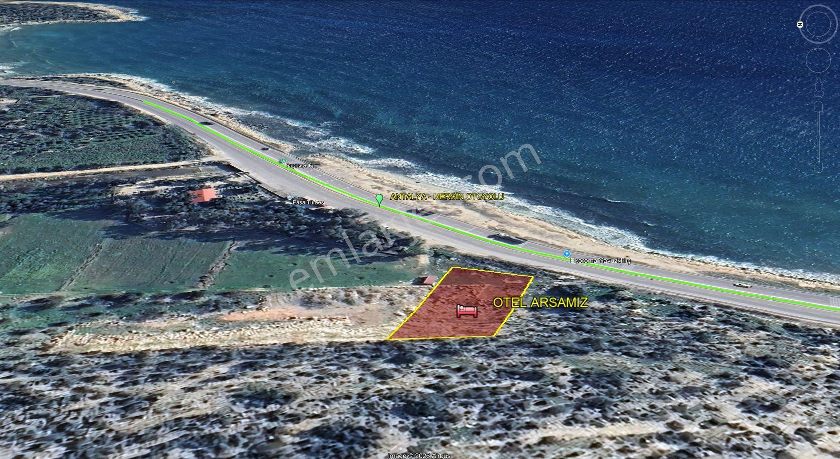 Mersin Erdemli Kızkalesinde Denize 50 Metre Mesafede 6996 M2 Otel Arsası — fotoğraf 10
