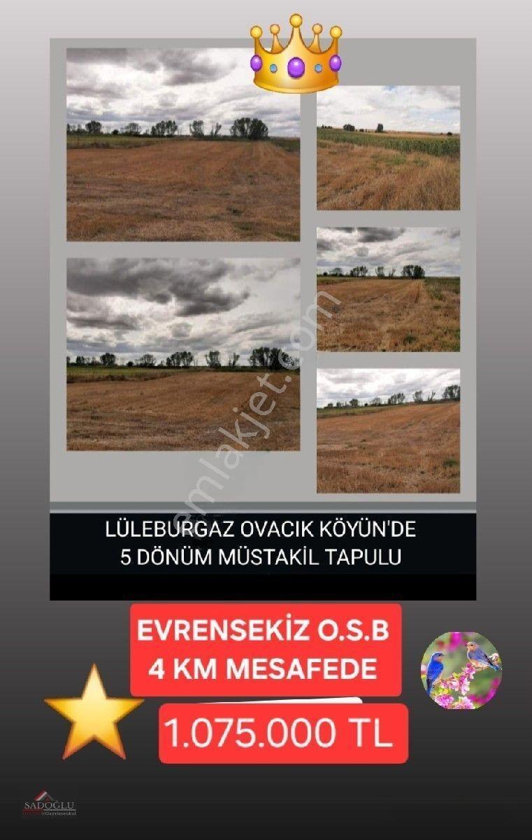 Acil Lüleburgaz Ovacık Köyün'de 4.869 M2 Satılık — fotoğraf 8