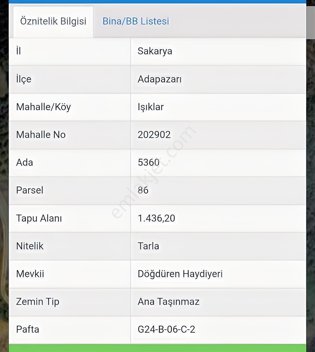 Sakarya/Adapazarı/Işıklar'Da 12.163M² Satılık Tarla — fotoğraf 8