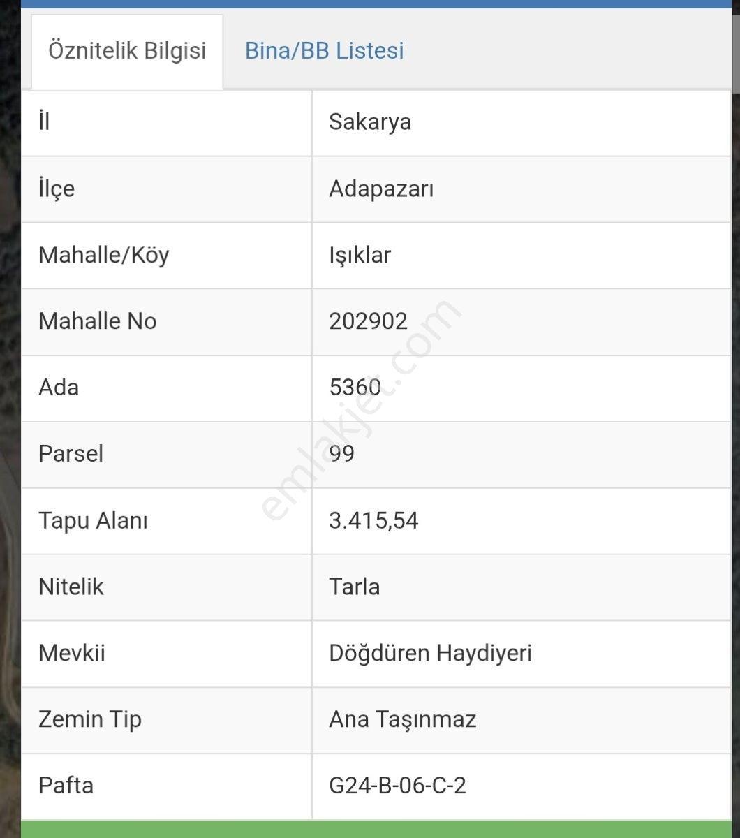Sakarya/Adapazarı/Işıklar'Da 12.163M² Satılık Tarla — fotoğraf 10