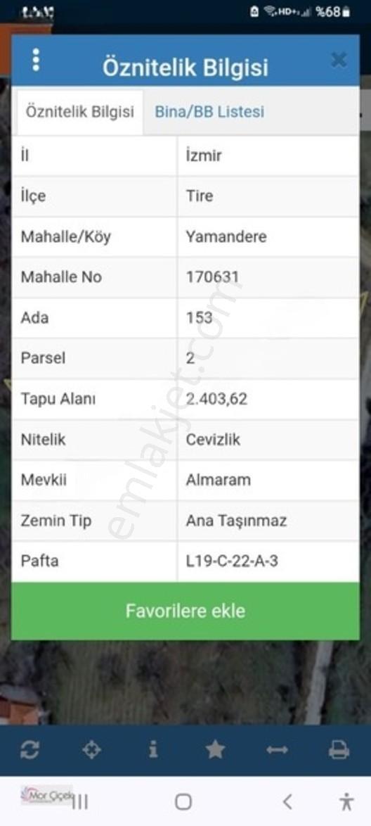 Mor Çiçek Emlak Tire Yamandere Satılık Meyve Bahçesi — fotoğraf 3